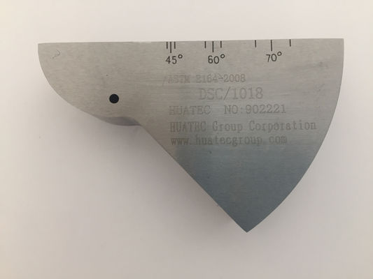 AWS-DSC UT Bloque de calibración de la distancia de onda de cizallamiento Sensibilidad del índice de haz de ángulo refractado Calibración del bloque de referencia de ensayo ultrasónico