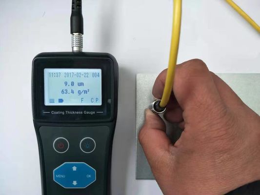 TG-6101 Medidor de espesor de revestimiento de la sonda F/N portátil 0-1500um Tester de espesor de película de pintura de metal con medición de densidad y peso