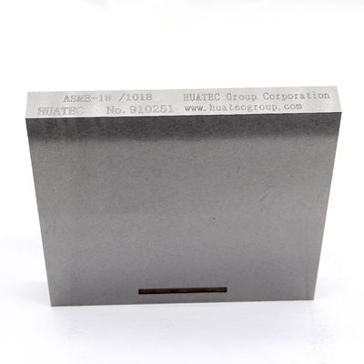 La prueba estándar no instala tubos el bloque de la calibración de Asme Ut